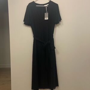 Black eyelet Preston & York midi dress